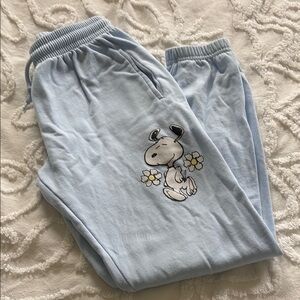 Garage Light Blue Snoopy Joggers Size XS